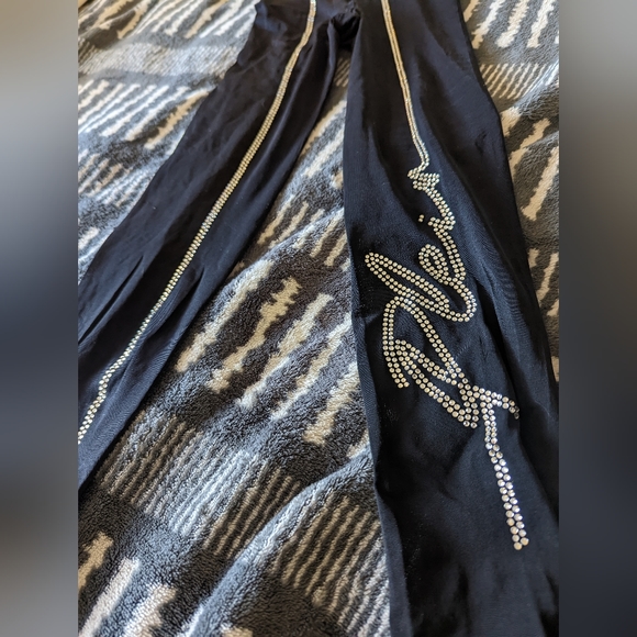 Plein Signature Stripe Rhinestone tights - Picture 4 of 4